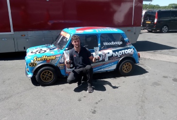 Image of a Mini Racing Car and Driver